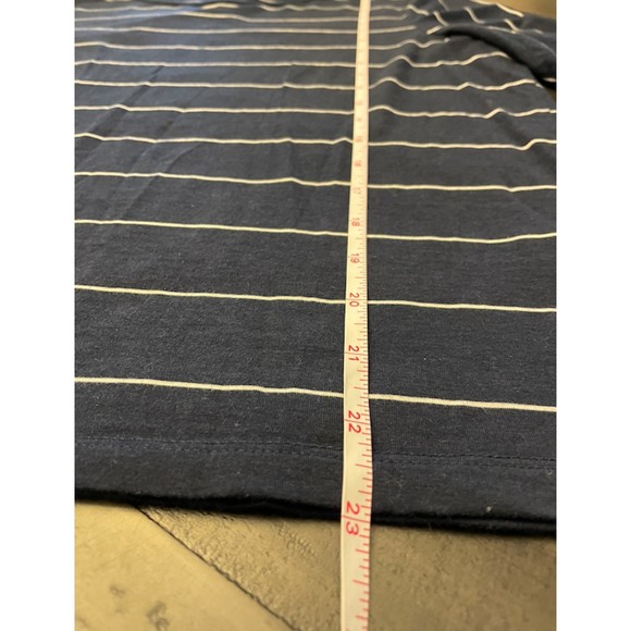 Cremieux Navy and White Stripes Top- Sz M - Picture 5 of 7